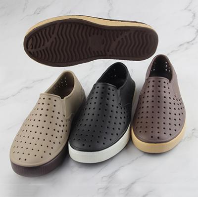 China 2019 Factory Spring Hot Sales Men's Anti-Smell Cheap EVA Casual Shoes Male Lightness Hole Safety Shoes Popular Cheap Work Shoes for sale