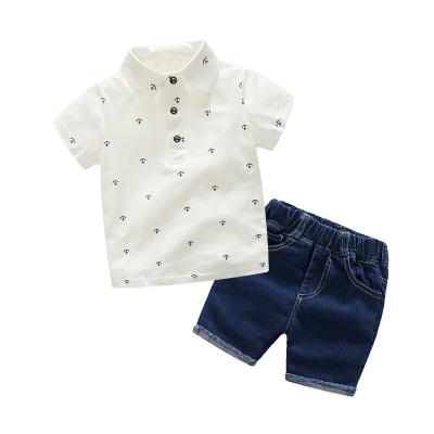 China Fashion/Breathable/Comfortable Boy Formal Clothes Wholesale Kids Clothing Summer Baby Boy Clothes Sets Shirts With Shorts Kids Sets Little Babies Boy Kids Summer Clothing for sale