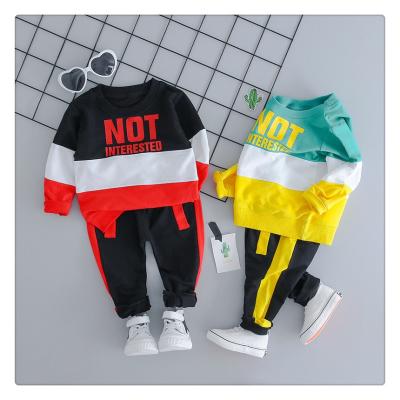 China Fashion/Comfortable Breathable/Formal Boy Clothes Fashion Spring Autumn Baby Boy Sports Clothing Set Long Sleeves Clothing Suit for sale