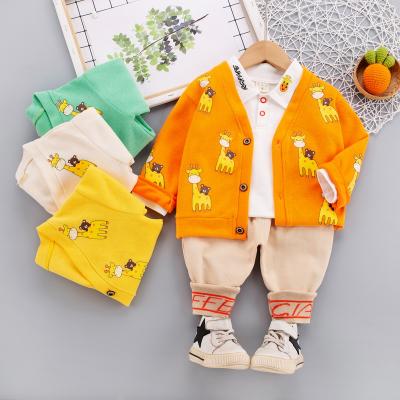 China Smart casual original design of a boy's three-piece sportswear three-piece autumn clothing sets boys clothing sets baby boy clothing for sale