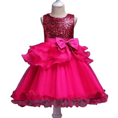 China Latest Fashion Kids Flower Girl Sleeveless Baby Dress for sale