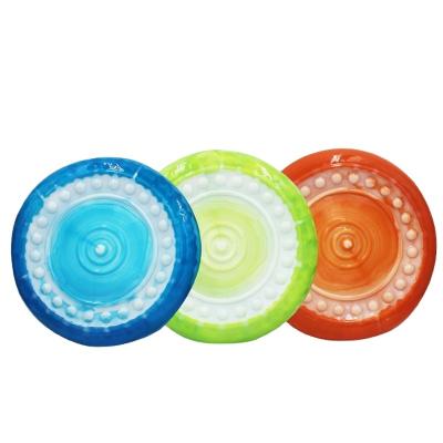 China Wholesale Stocked Dog Toys TPR Training Soft Frisbeed Toy Flying Disc Amusement Dog Interactive for sale