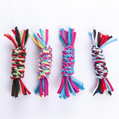 China Stocked Custom Cotton Rope Dog Toys Set High Quality Non-Toxic Bite Braid for sale