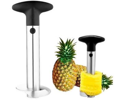 China Viable Multifunctional Kitchen Tool Stainless Steel Pineapple Stem Remover Pineapple Hollow Puncher Slicer Peeler Cutter for sale