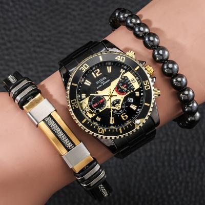 China Not Specified Quartz Watch Wholesale Fashion Good Quality Classic Alloy Boy's Watches Set For Men for sale