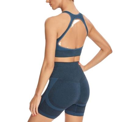 China Big bra suit yoga yarn summer new sports tights crack! crack! Butt High Waist Seamless Breathable Yoga Suit for sale