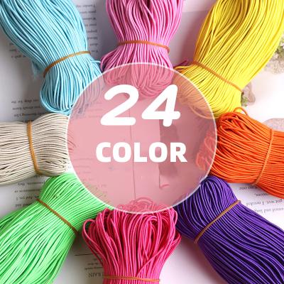 China Viable black round elastic rope/elastic cord around elastic strings for garment accessories for clothes for sale