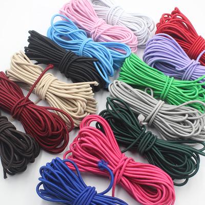 China Viable Colorful Soft Elastic String Cord Around 2Mm 2.5Mm Elastic Cord 3Mm for sale