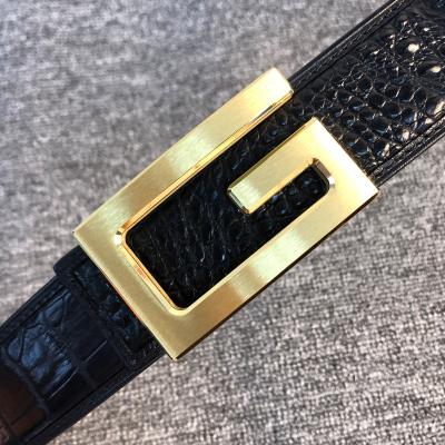 China Crocodile Skin Crocodile Leather Belt Men's Business Leather Belt Mens Pin Buckle Men's Casual High-end Belt for sale