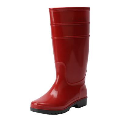 China Anti-Smell Rain Boots Safety PVC Unisex Warm Liner Waterproof Rubber Boots Snow Rubber Shoes For Winter Days for sale