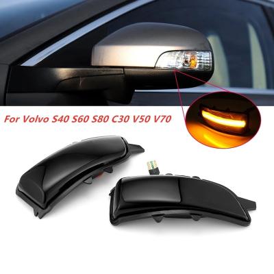 China ABS LED Rearview Side Mirror Light Sequential Turn Signal Indicator Light For Volvo S40 S60 S80 C30 V50 V70 Dynamic Turn Signal Light for sale