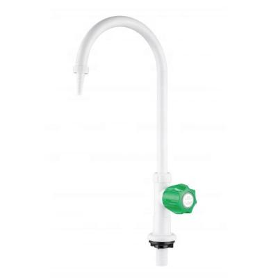 China Plastic Zero Water Lab Deionized Faucet, Lab Water Faucet Gooseneck Spout for Cold Pure Distilled Water, Straight Handle for sale