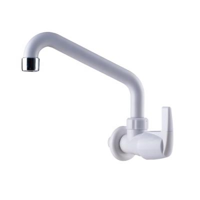 China Modern Single Handle ABS Kitchen Cold Water Plastic Door Bar Wall PVC Faucet for sale