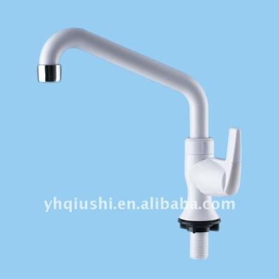 China Plastic Metered Faucets PP Bathroom Kitchen Basin Faucet Tap For Karachi Pakistan T -01 for sale