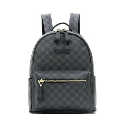 China Classic anti-theft classic luxury unisex backpacks fashion school bags travel casual geometric large size black bags for sale