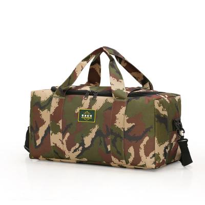 China New Style Fashion Sports Fitness Camouflage Yellow Army Green Large Capacity Duffel Bag Fashionable Yellow Men's Travel Folding Bag for sale