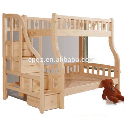 China New style high quality kindergarten crib child wooden bunk bed for sale for sale