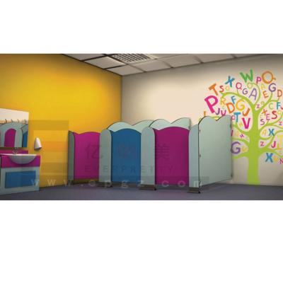 China comfortable & sustainable & Strong smart modern kindergarten furniture, nursery toilet cubicles, waterproof partition wall for sale