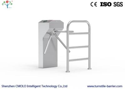 China Library Pedestrian Security Rotating Tripod Barrier Gate with Visitor Management System for sale