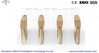 China Optical  Flap Turnstile Gate / Access Control Systems For Pedestrians for sale