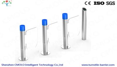 China Swing Glass Secured Pedestrian Turnstile Gate Half height Turnstile for sale