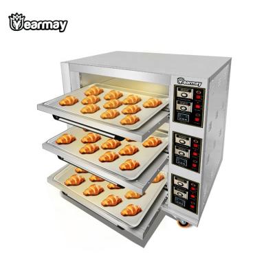 China Hot Selling Commercial Bread Bakery Machine Platforms 3 3 Trays Bread Bakery Equipment Platform Industrial Toaster Ovens Electric Baking Prices For Sale for sale