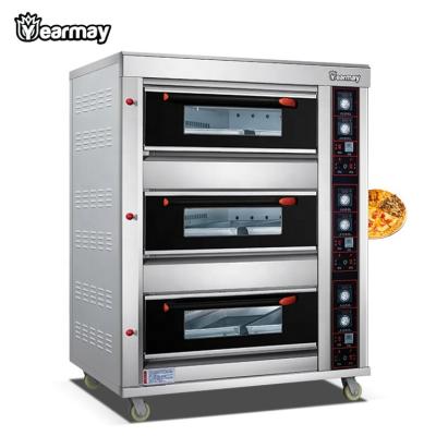 China hotel gas commercial bakery oven 400 degree universal pizza gas oven for sale