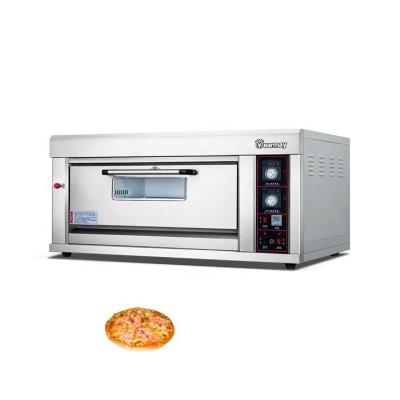 China hotel stainless steel one deck commercial lpg oven oem pizza gas oven for sale