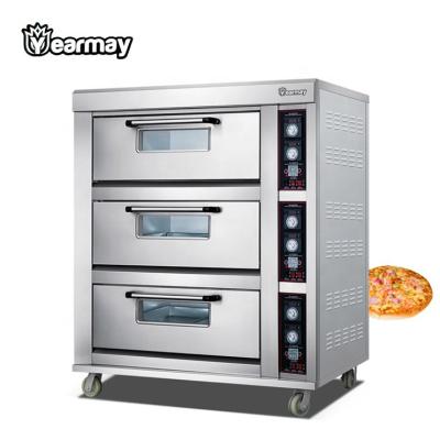 China Hotel Baking Oven Electric Stainless Steel Baking Equipment Electric Pizza Oven for sale