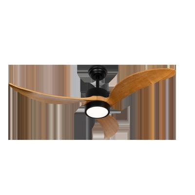 China Eco 42 Inch BLDC Ceiling Fan Modern Remote Control Solid Wood Wooden Ceiling Fan 3 Blades With Light for sale