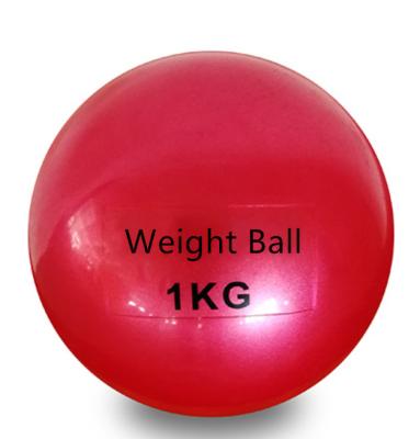 China PVC Sand Iron Pilates Weight Ball for sale