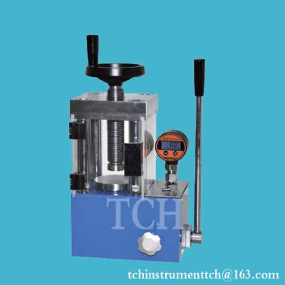 China 15T Manual Hydraulic Press with digital pressure gauge for sale