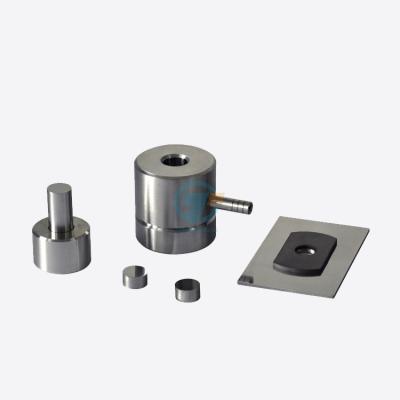 China Evacuable dry pellet pressing die kit for the preparation of KBr pellets for sale