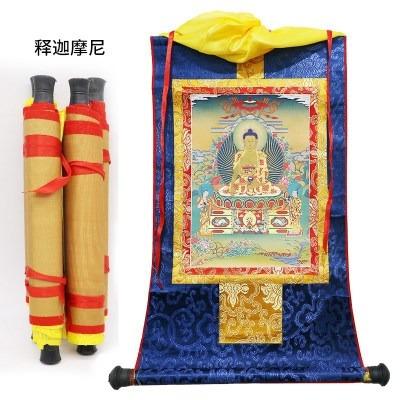 China Traditional the Tibetan Buddha style Sakyamuni Thangka for sale