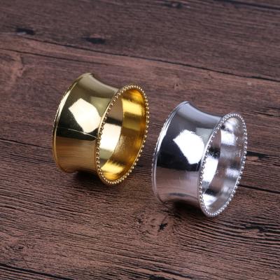 China New factory viable sale model alloy ring napkin hotel table set for sale