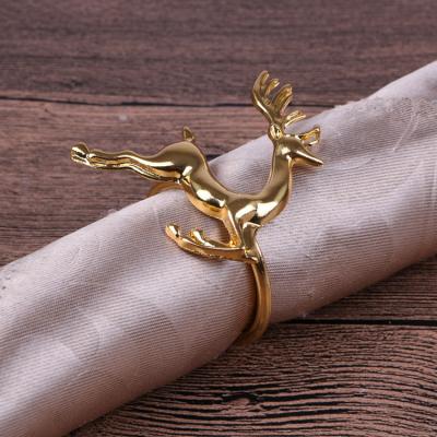 China New Viable Hot Sale Fallowed Deer European Style Napkin Rings for sale