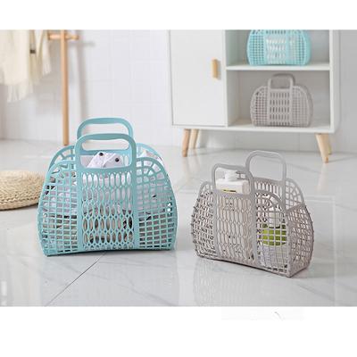 China New fashion viable wholesale convenient shopping handbasket perforated plastic baskets for food for sale