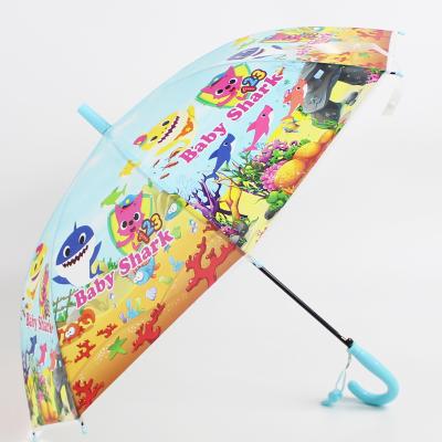 China Rainy Sunny Dynamic Map Children's Umbrella Primary School Children's Environmental Protection Automatic Umbrella for sale