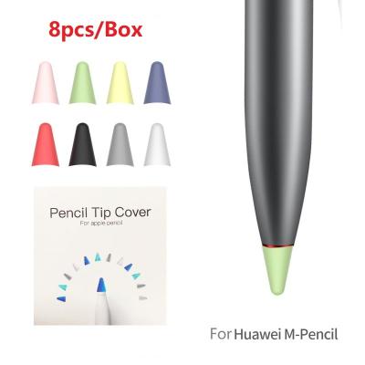 China Anti Slip 8pcs Shockproof Writing Pad Slim Premium Silicone Tips Cover For Huawei M Pencil for sale