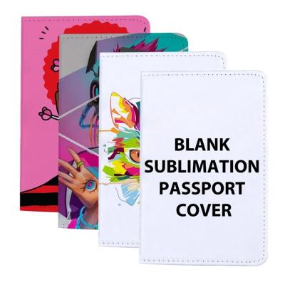 China Shockproof Sublimation Passport Cover Blanks , Custom Design PU Sublimation Printed Leather Passport Holder for sale