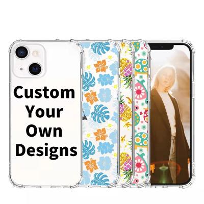 China Shockproof DIY Personalized Custom Clear Soft TPU Cell Phone Case For iPhone 13 14 12 11 Pro Max X XR XS 7 8 Max Plus SE 2022 for sale