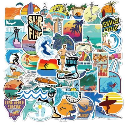 China Amazon Decorative Hot Wholesale 50Pcs Fashion Sticker Ocean Graffiti Waterproof Sticker For Kids Adults Teenager for sale