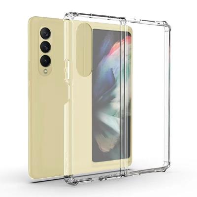 China Shockproof Amazon Hot Sale 1.5mm Shockproof Clear Transparent TPU Acrylic Phone Case for Samsung Galaxy Z Fold 4 5G for sale