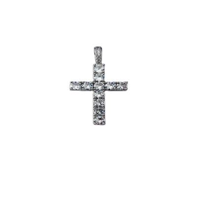 China 1.Hiphop BYH 4MM Zircon Popular Hip Hop Cross Pendant for sale