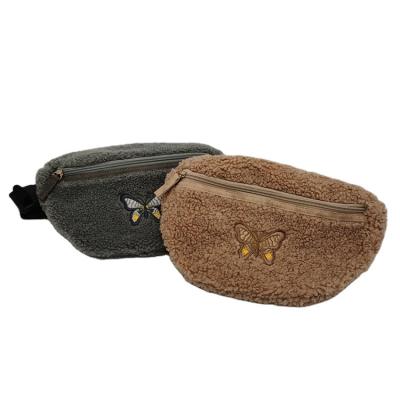 China / Unmatched Berber Fleece Material Female Customize Sports Waist Bags for sale