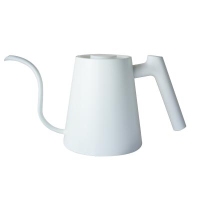 China Sustainable Wholesale Stainless Steel Spill Over Coffee Kettle Gooseneck Pour Over Steel Coffee Pot for sale