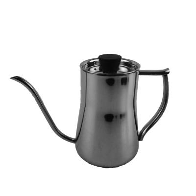 China Sustainable Stainless Steel Kettle Pour Over Espresso Brewing 350ml 600ml Coffee Pot Gooseneck Kettle for sale