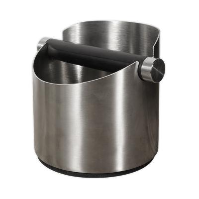 China Sustainable Hot Selling Stainless Steel Coffee Grind Container Espresso Small Kick Box for sale