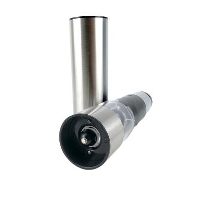 China Sustainable High Quality Electric Stainless Steel Pepper Mill Salt And Pepper Grinder for sale