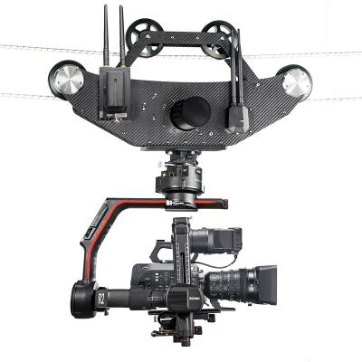 China Carbon Fiber Frame FlyingKitty FM12 Payload 12kg Ropeway Shooting Flycam System Dual Flying Cablecam With Remote Control for sale